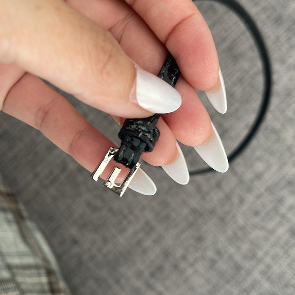 Gucci logo leather choker or bracelet - Picture 5 of 8